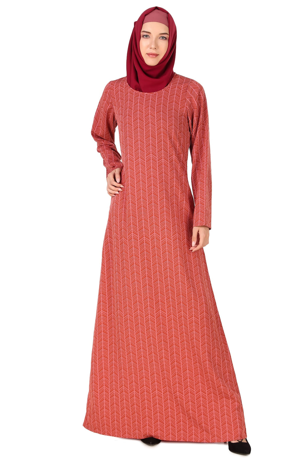 Printed Crepe Abaya AYP-431
