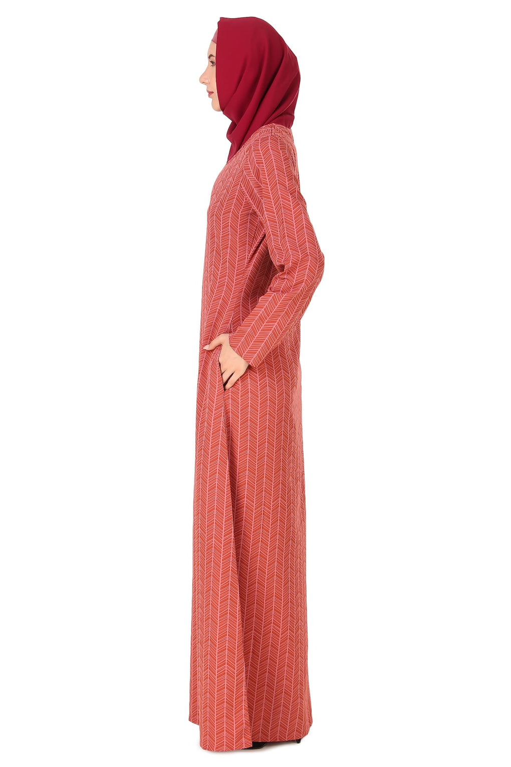 Printed Crepe Abaya AYP-431