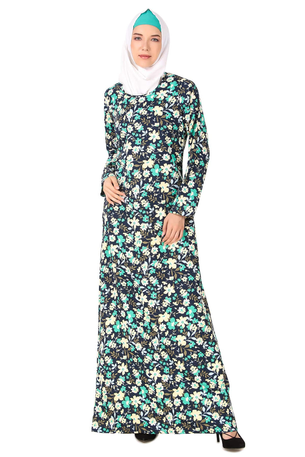 Printed Crepe Abaya AYP-432