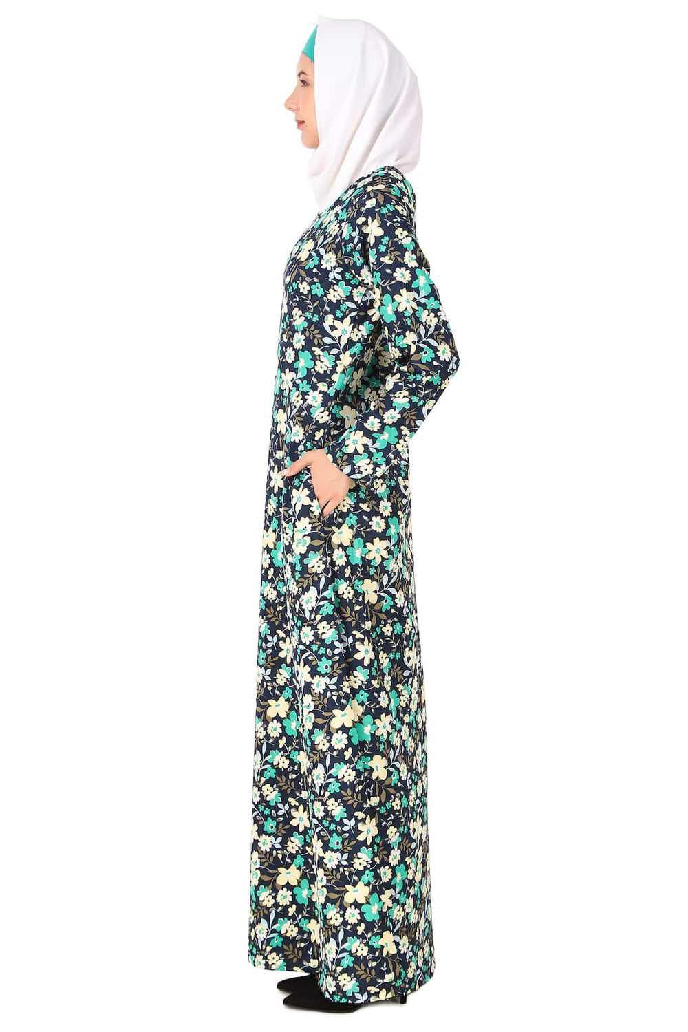 Printed Crepe Abaya AYP-432