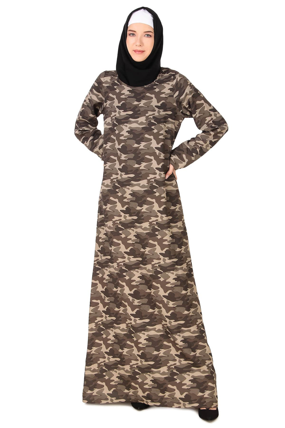 Printed Crepe Abaya AYP-435