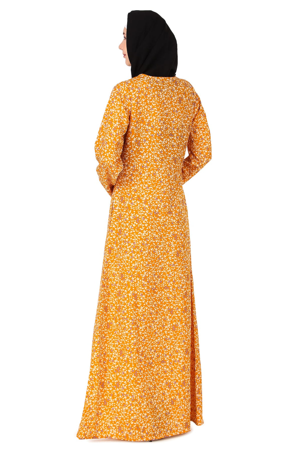 Printed Crepe Abaya AYP-436