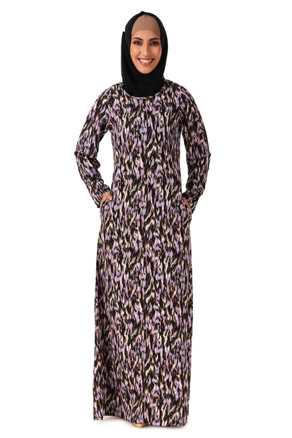 Printed Crepe Abaya AYP-440