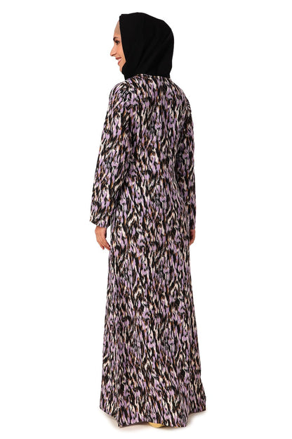 Printed Crepe Abaya AYP-440