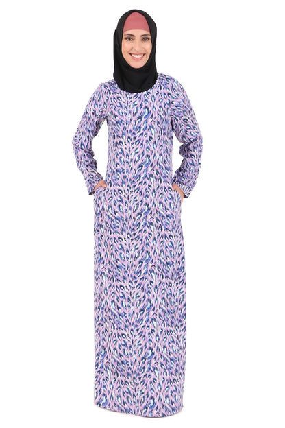 Printed Crepe Abaya AYP-442