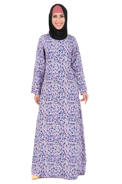Printed Crepe Abaya AYP-442