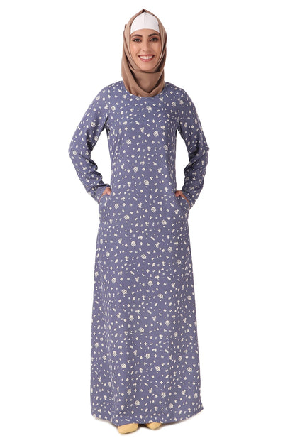 Printed Crepe Abaya AYP-444