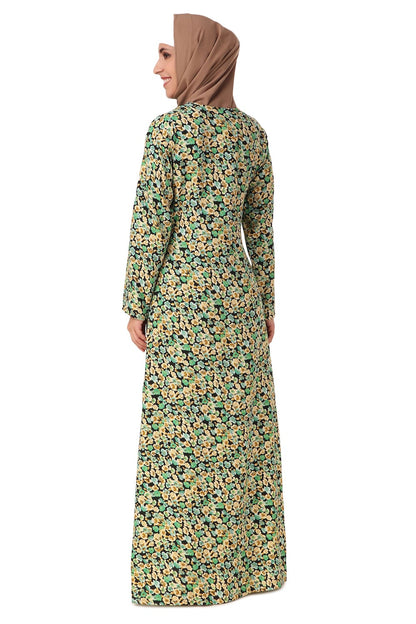 Printed Crepe Abaya AYP-445