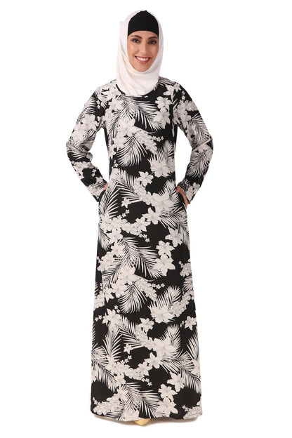 Printed Crepe Abaya AYP-446