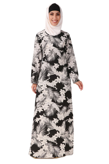 Printed Crepe Abaya AYP-446