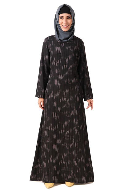 Printed Crepe Abaya AYP-448