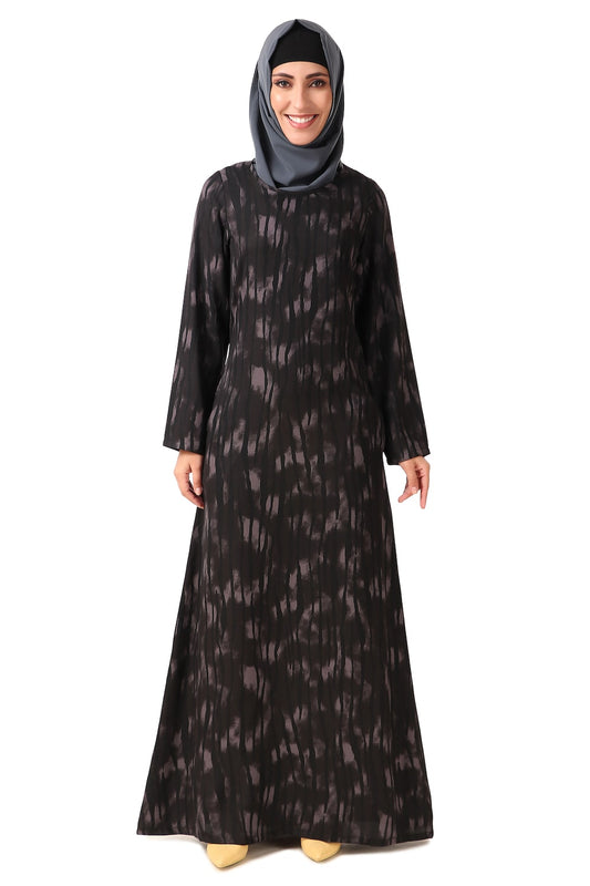 Printed Crepe Abaya AYP-448