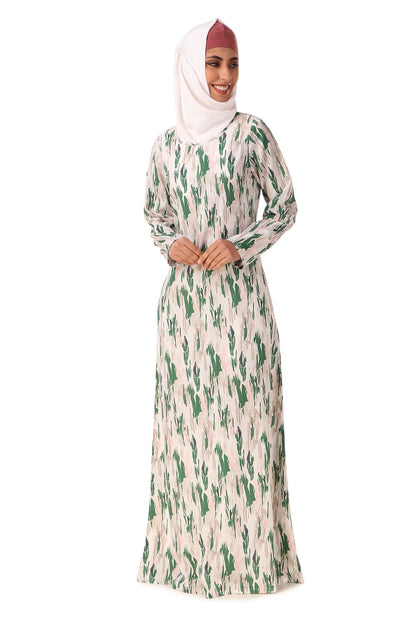 Printed Crepe Abaya AYP-451
