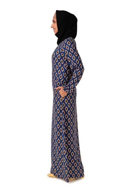 Printed Crepe Abaya AYP-453