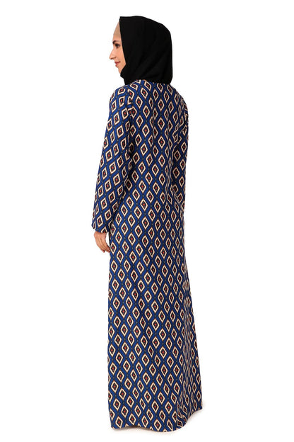 Printed Crepe Abaya AYP-453
