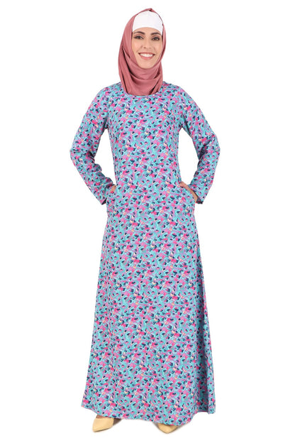 Printed Crepe Abaya AYP-454