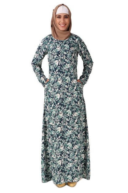 Printed Crepe Abaya AYP-456