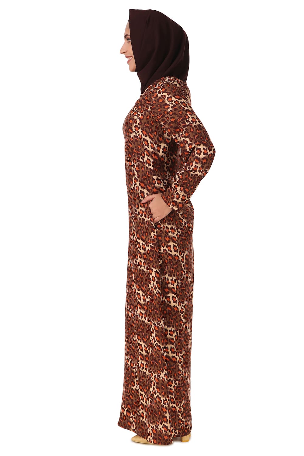 Printed Crepe Abaya AYP-458