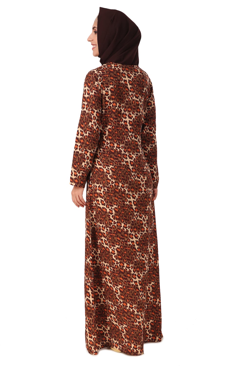 Printed Crepe Abaya AYP-458