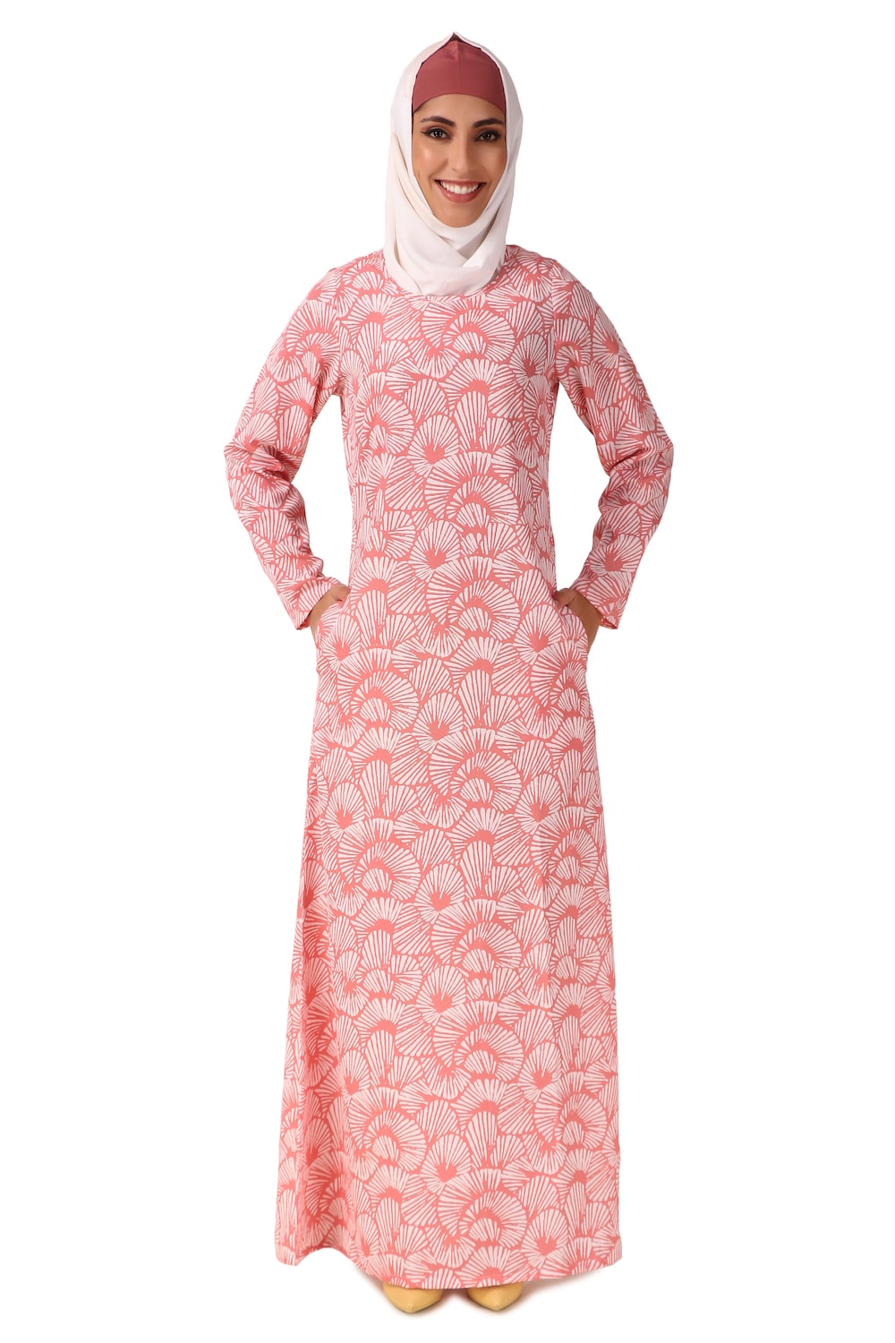 Printed Crepe Abaya AYP-459