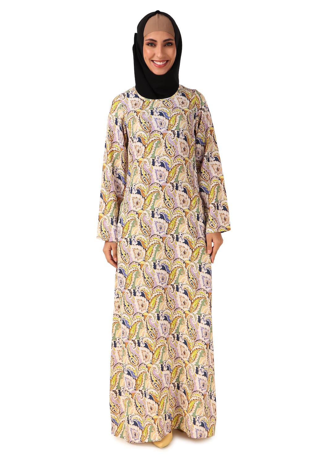 Printed Crepe Abaya AYP-461