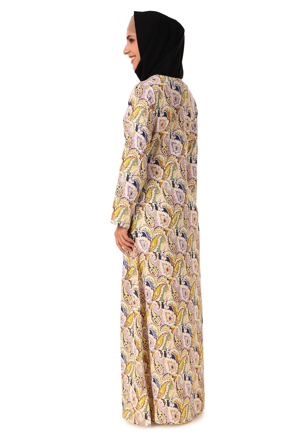 Printed Crepe Abaya AYP-461