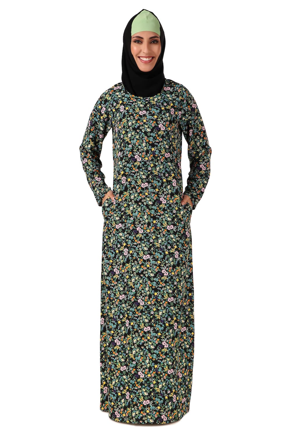 Printed Crepe Abaya AYP-464