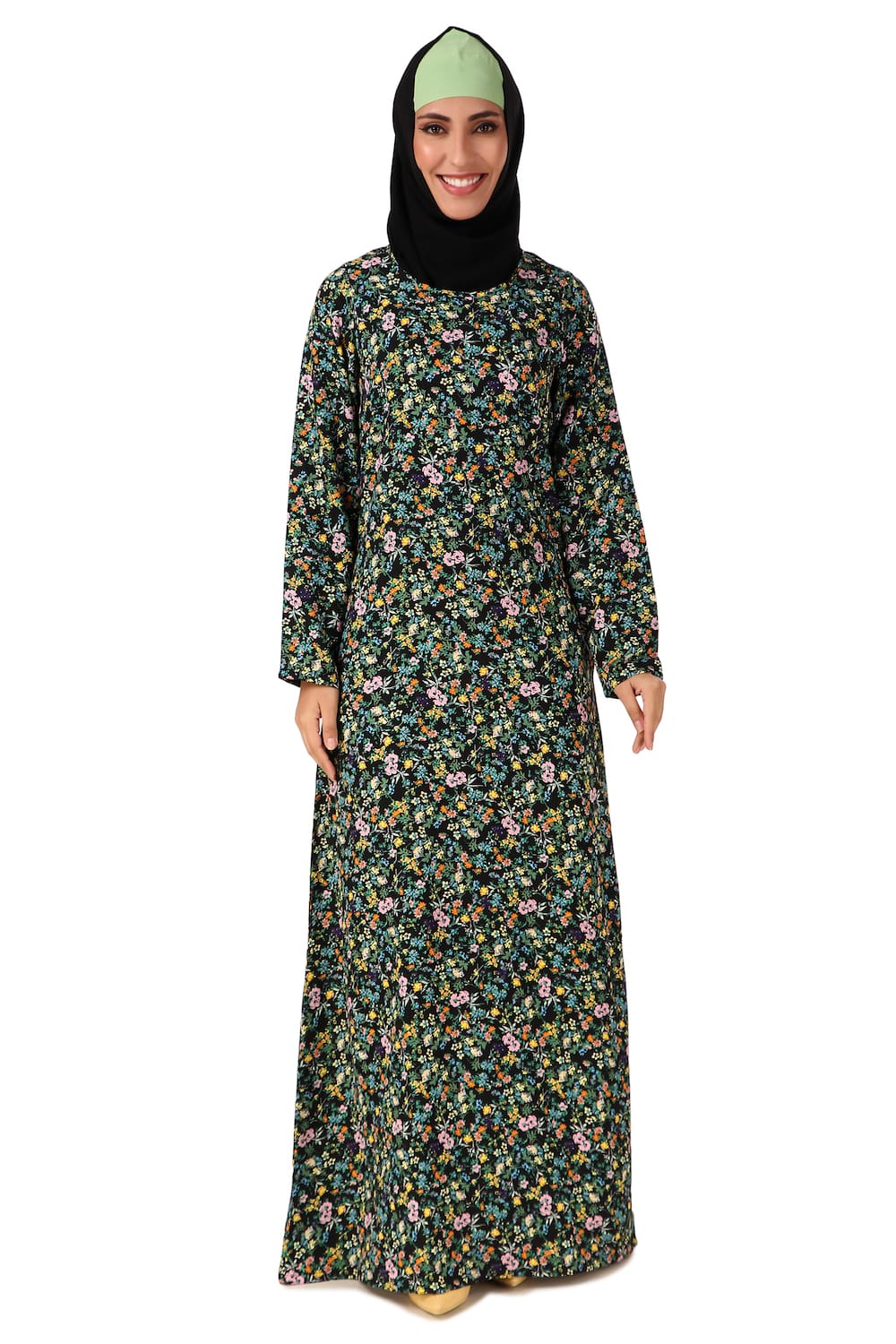Printed Crepe Abaya AYP-464