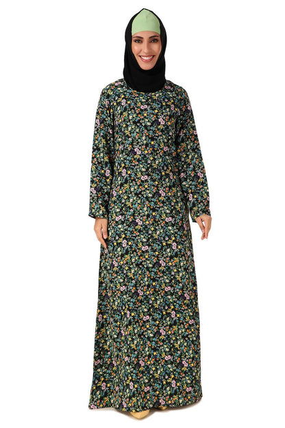Printed Crepe Abaya AYP-464