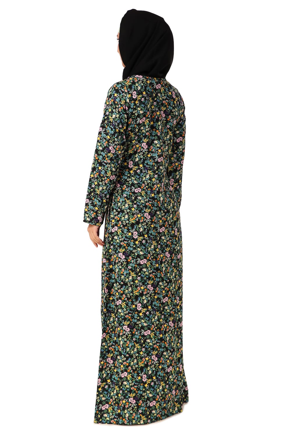 Printed Crepe Abaya AYP-464