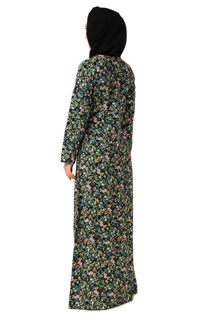 Printed Crepe Abaya AYP-464