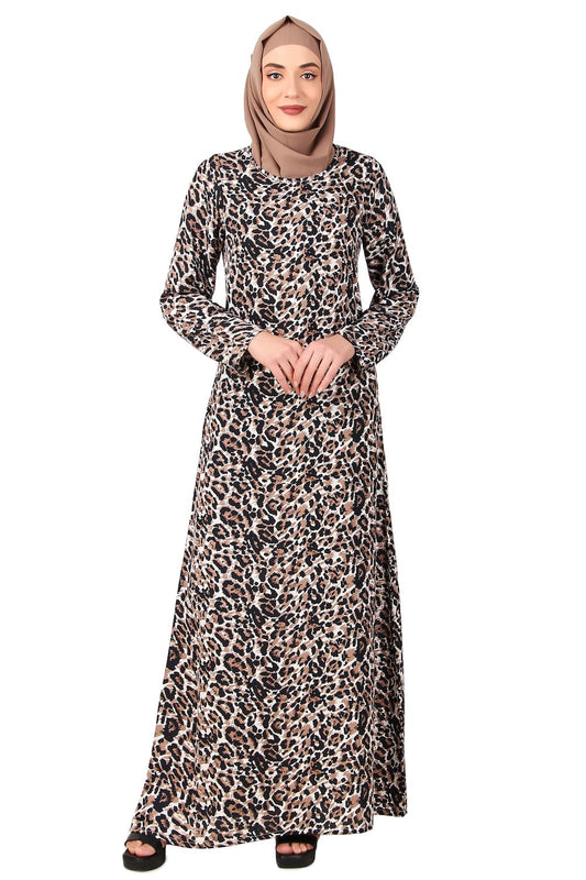 Printed Crepe Abaya AYP-465