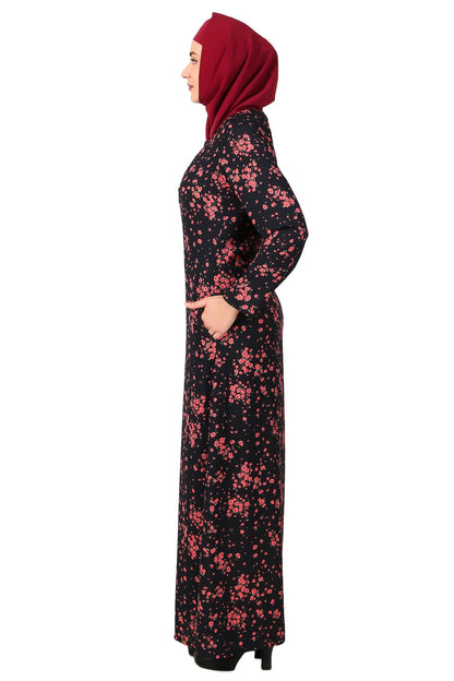 Printed Crepe Abaya AYP-466
