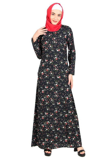 Printed Crepe Abaya AYP-467