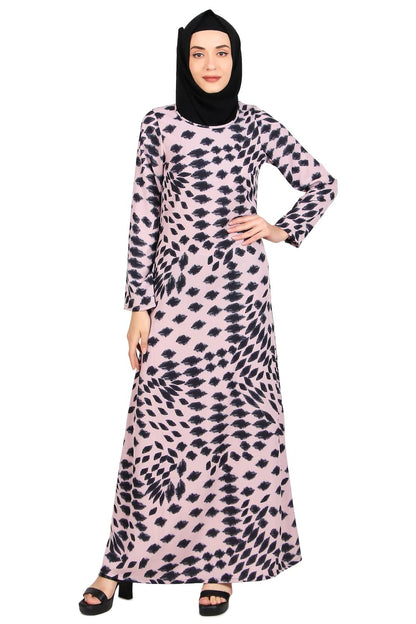 Printed Crepe Abaya AYP-470