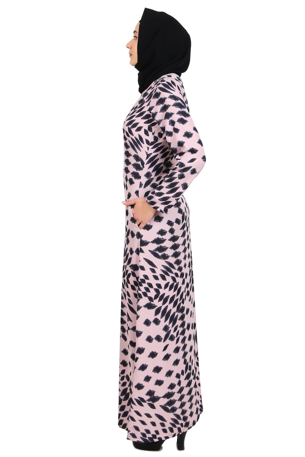 Printed Crepe Abaya AYP-470