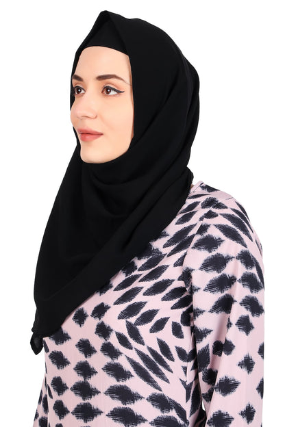 Printed Crepe Abaya AYP-470