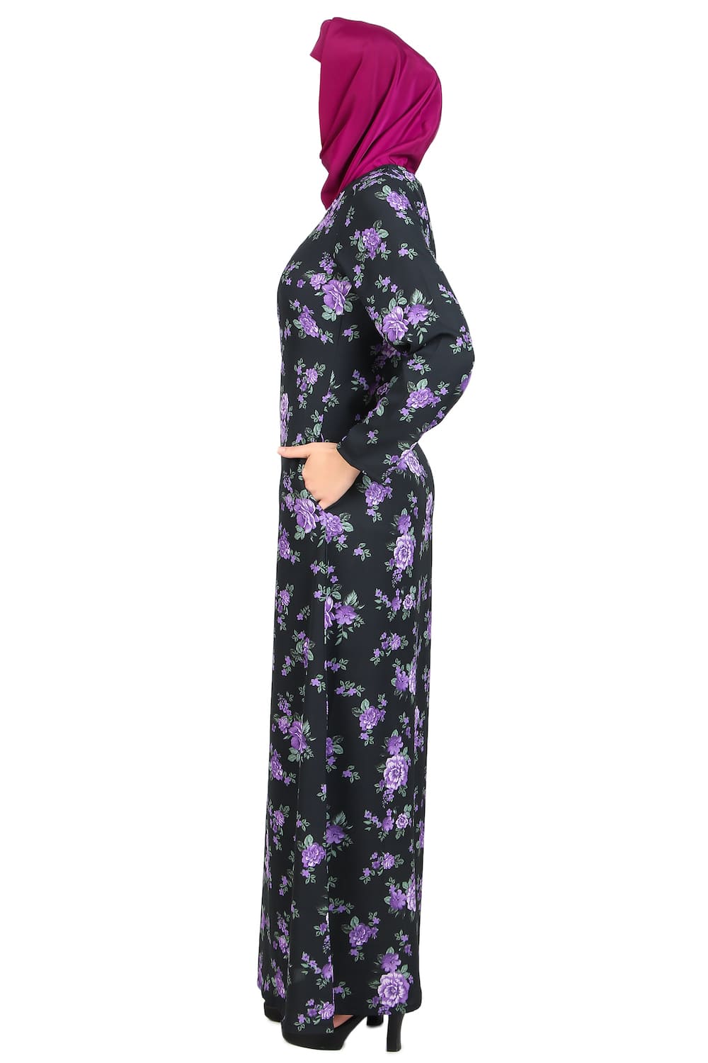 Printed Crepe Abaya AYP-472