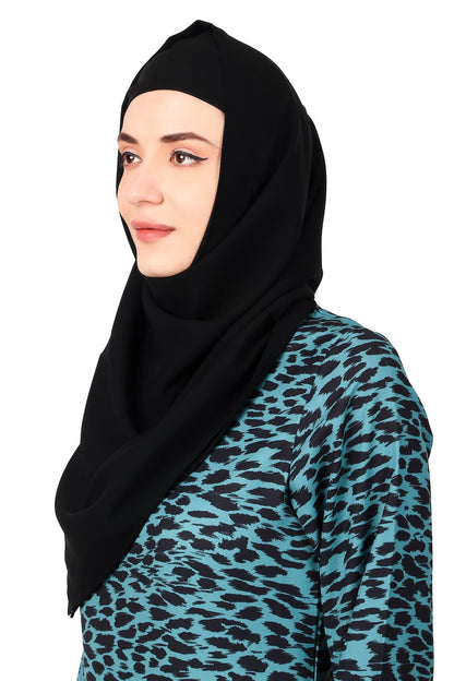 Printed Crepe Abaya AYP-474