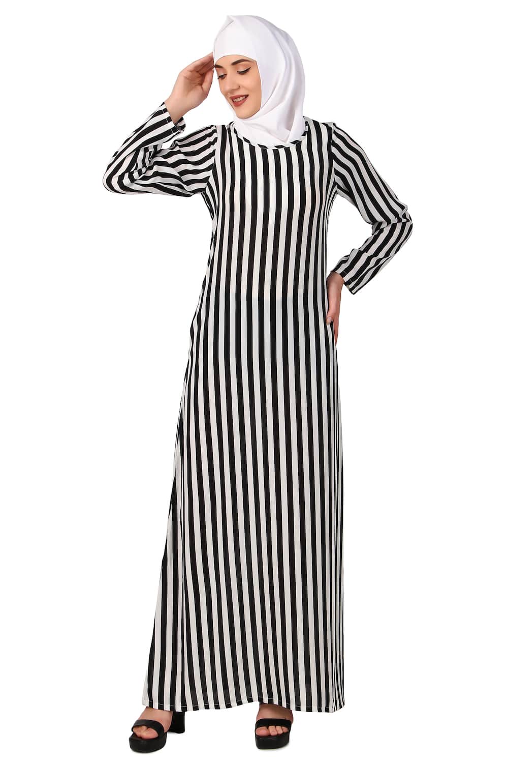 Printed Crepe Abaya AYP-475