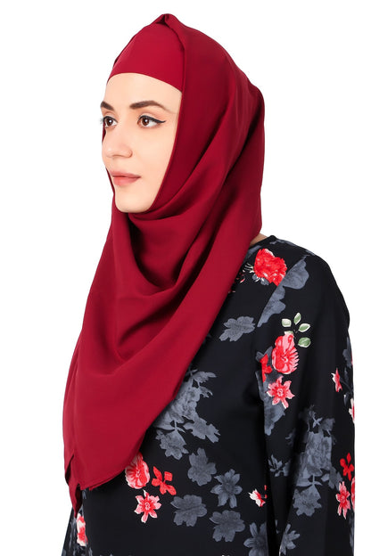 Printed Crepe Abaya AYP-479