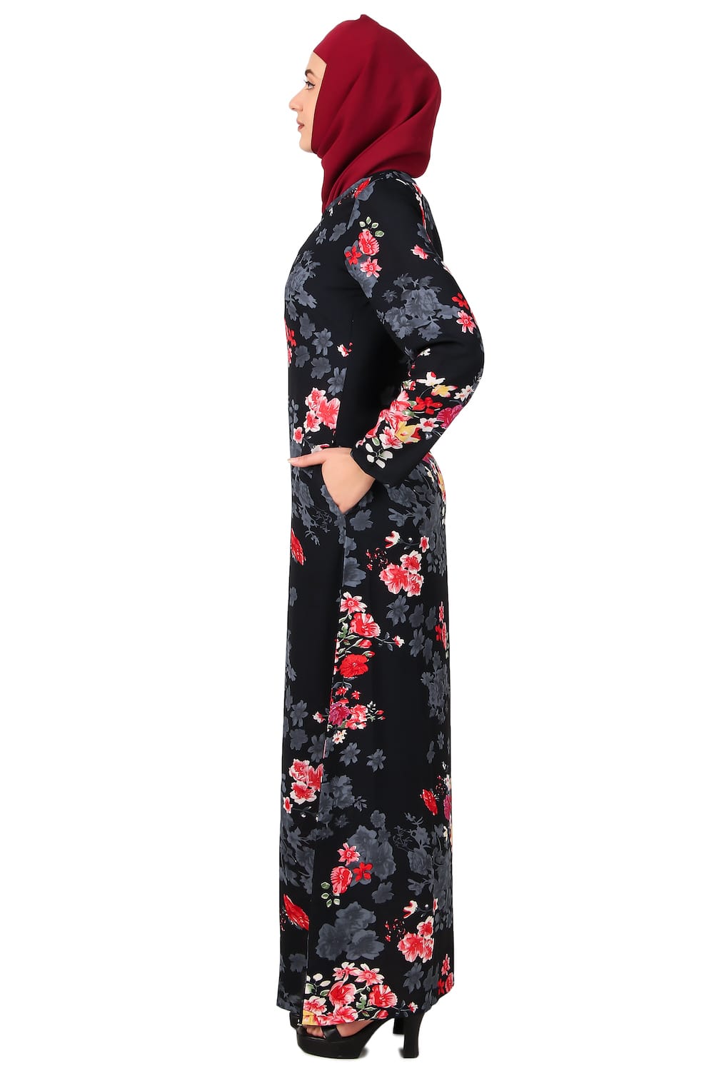 Printed Crepe Abaya AYP-479