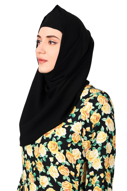 Printed Crepe Abaya AYP-480