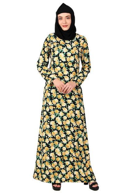 Printed Crepe Abaya AYP-480
