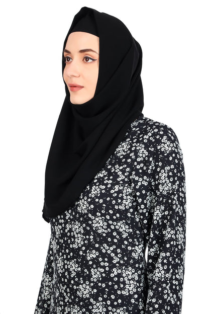 Printed Crepe Abaya AYP-481