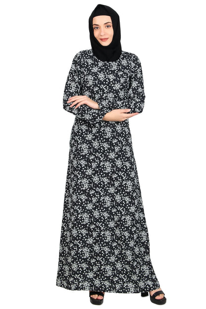 Printed Crepe Abaya AYP-481