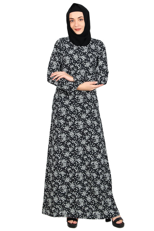 Printed Crepe Abaya AYP-481