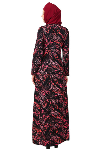 Printed Crepe Abaya AYP-483