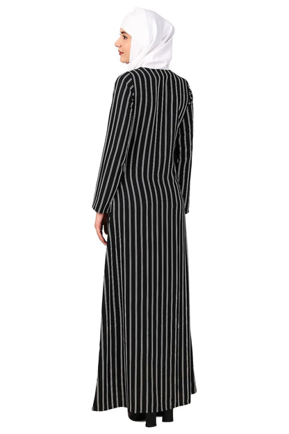 Printed Crepe Abaya AYP-486
