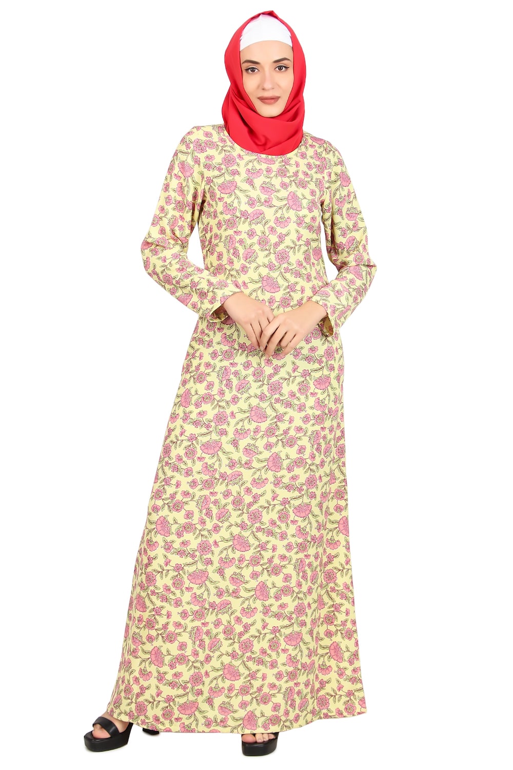 Printed Crepe Abaya AYP-488